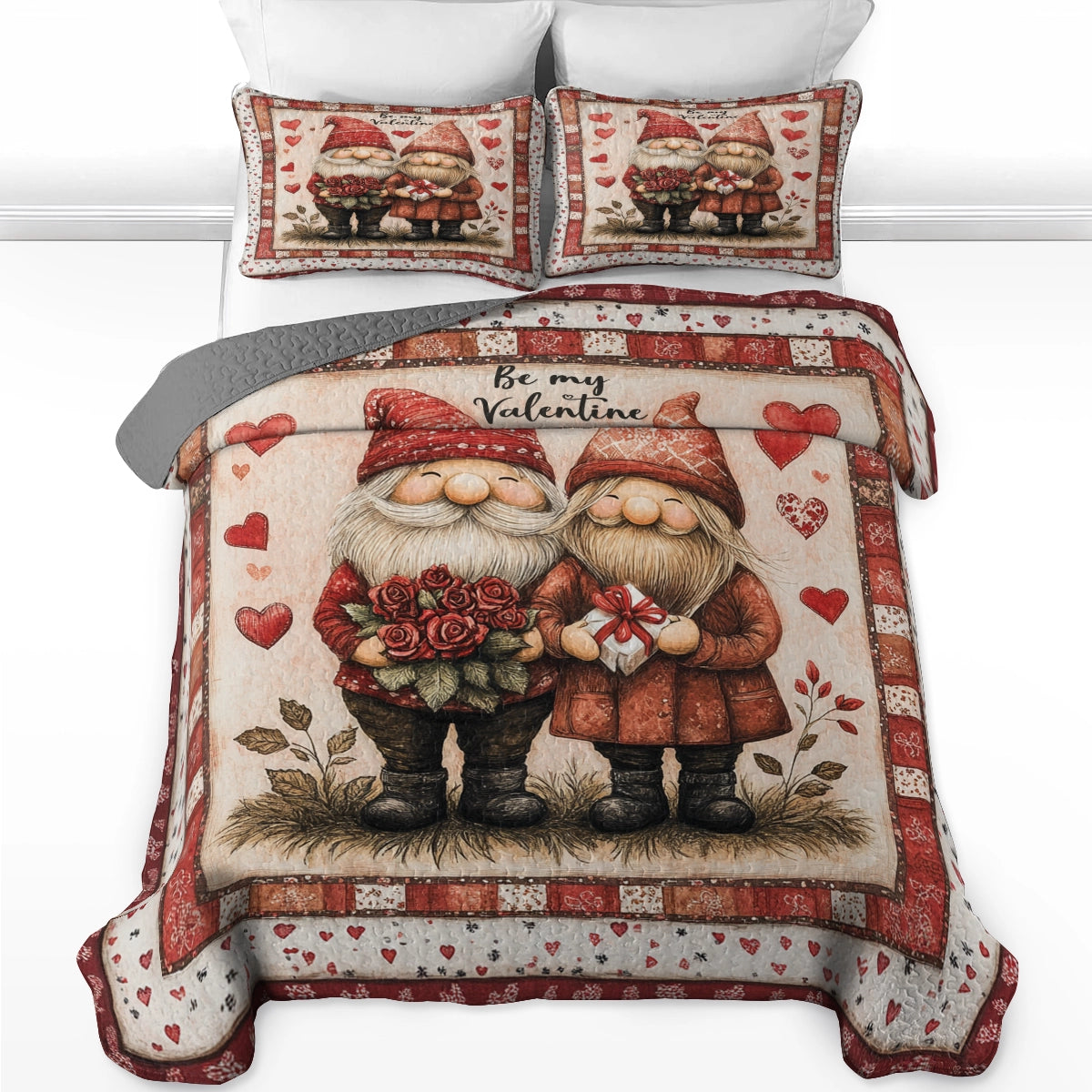 Shineful All Season Quilt 3-Piece Set - Gnome Sweet Love