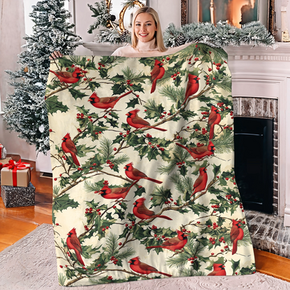 Shineful Fleece Blanket Cardinal Bliss