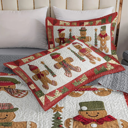 Shineful All Season Quilt 3-Piece Set Gingerbread Delight