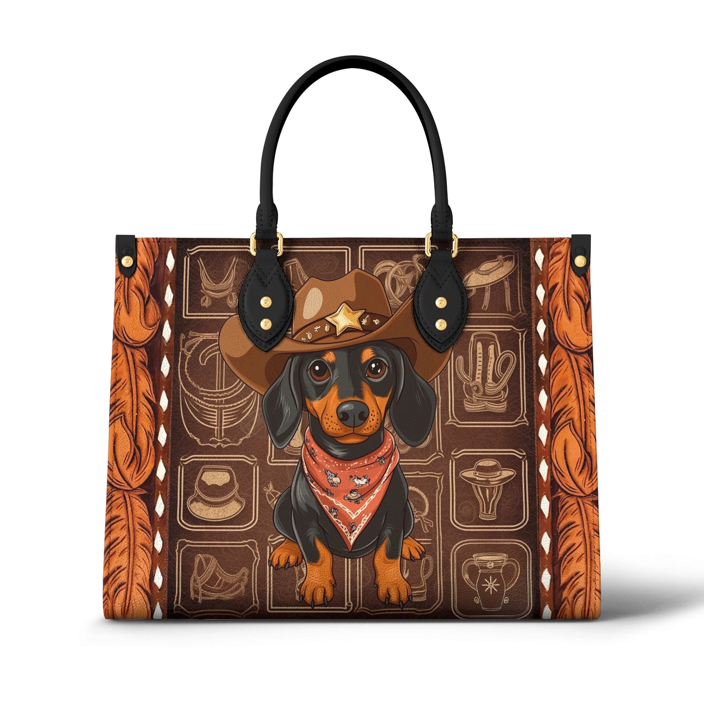 Sac en cuir brillant Western Paws