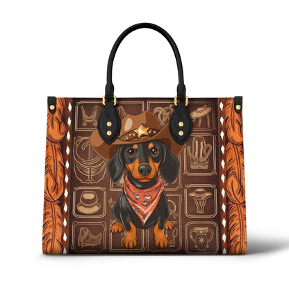 Sac en cuir brillant Western Paws