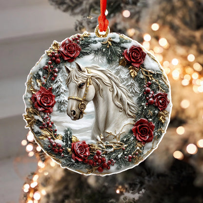 Shineful 2D Acrylic Ornament Majestic Winter Horse