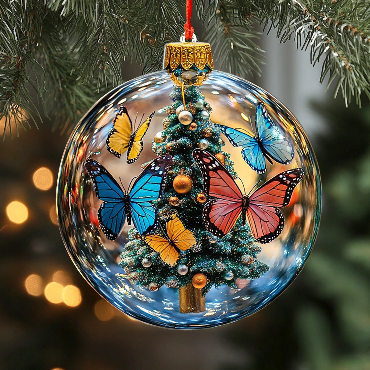 Shineful 2D Acrylic Ornament Enchanted Forest Butterfly