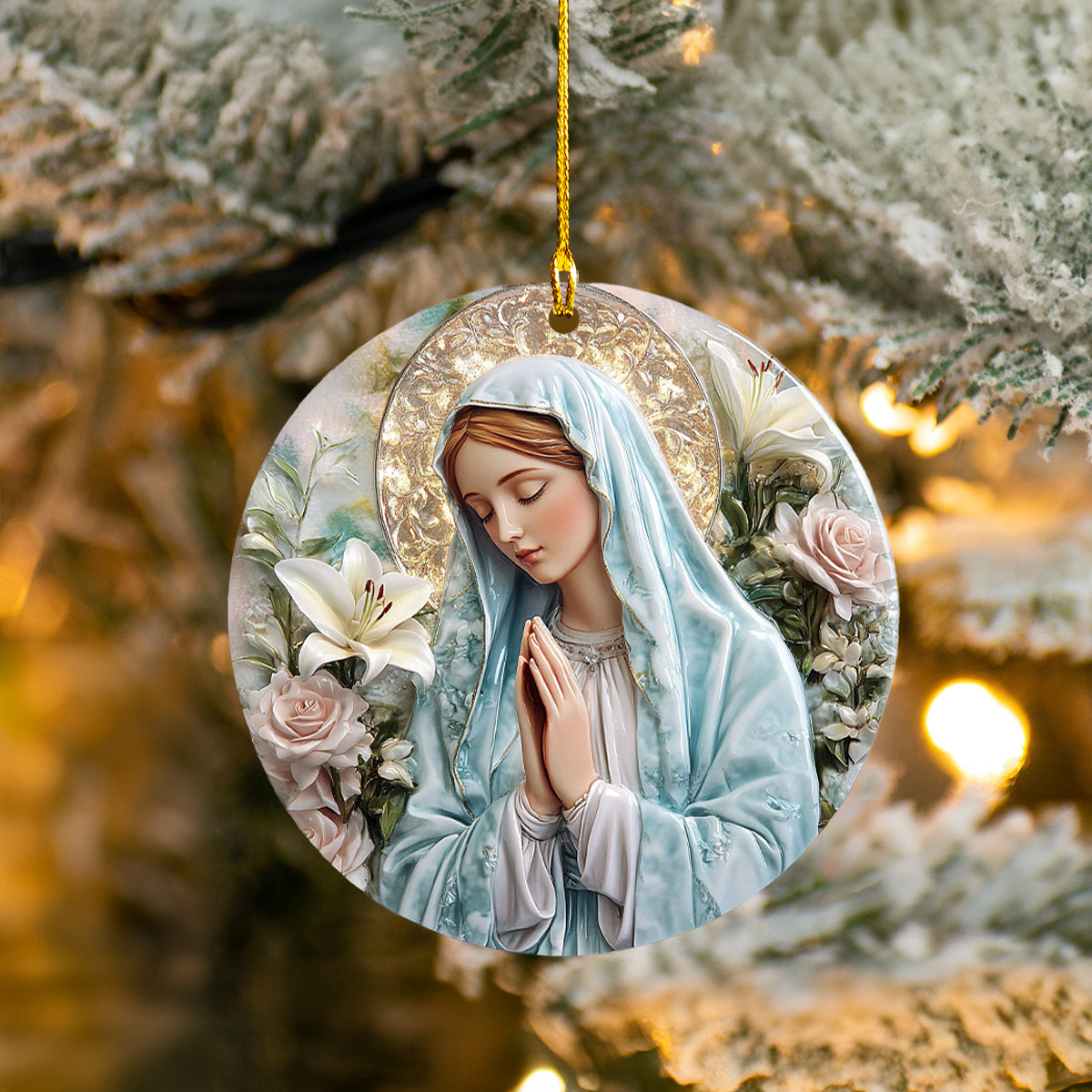 Shineful 2D Acrylic Ornament - Graceful Virgin Mary