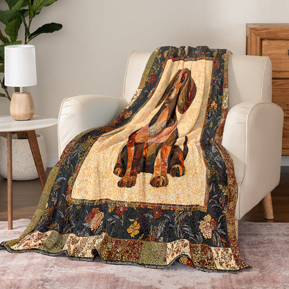 Shineful Fleece Blanket Dachshund Delight