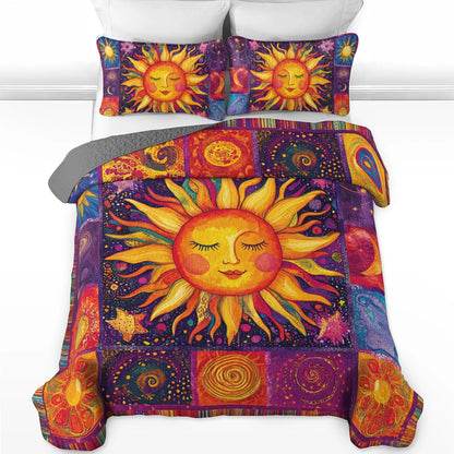 Shineful All Season Quilt 3-Piece Set Hippie Sunbeam Dreams