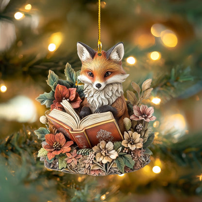 Shineful Acrylic Ornament A Bookish Fox