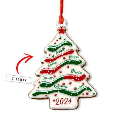 Shineful Personalized 2D Acrylic Ornament - 2024 Family Tree