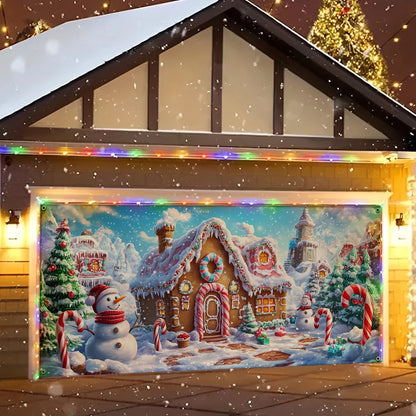 Shineful Garage Door Banner Decoration - Gingerbread Wonderland