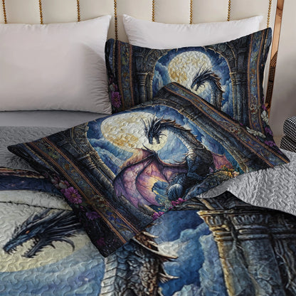 Shineful All Season Quilt 3-Piece Set Moonlit Guardian