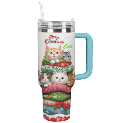 Shineful Tumbler Meowy Christmas