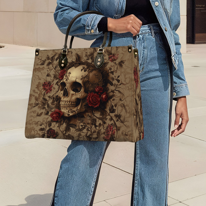 Shineful Leather Bag Glamour Skull