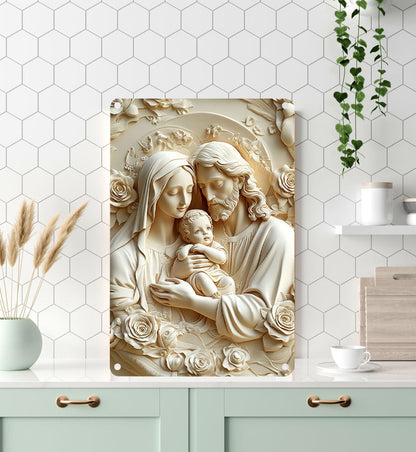 Shineful 2D Metal Sign Holy Familly