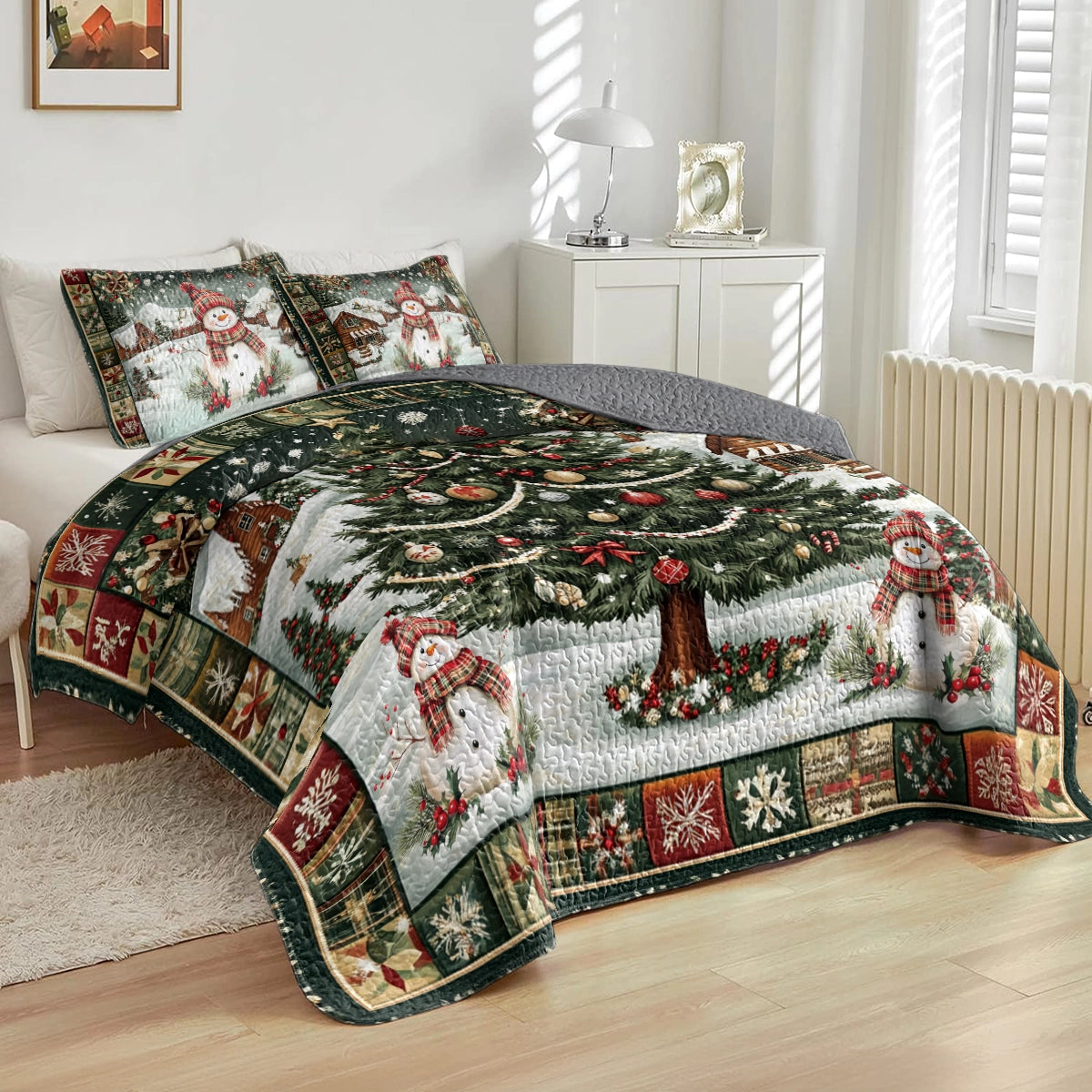 Shineful All Season Quilt 3-Piece Set Holiday Hearthside