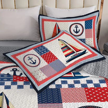 Shineful All Season Quilt 3-Piece Set - Sail Into Comfort