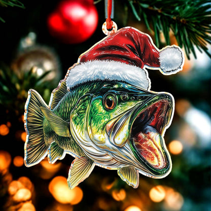 Shineful 2D Acrylic Ornament Majestic Largemouth Bass