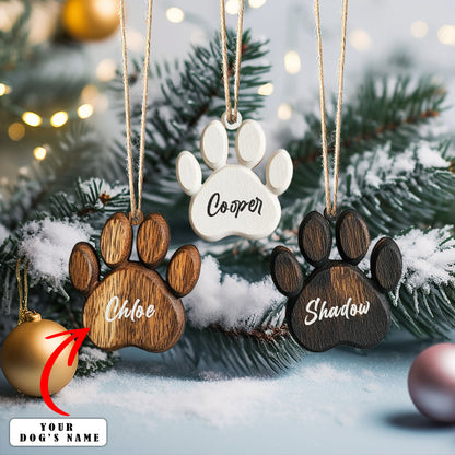 Shineful Personalized 2D Acrylic Ornament - Paw Print