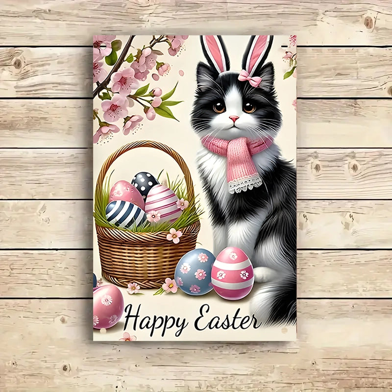 Shineful 2D Metal Sign Paws & Petals Easter