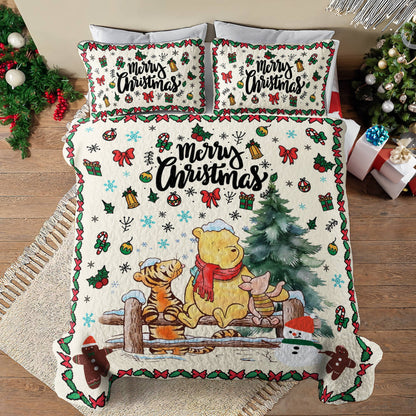 Shineful All Season Quilt 3-Piece Set Winnie And Friends