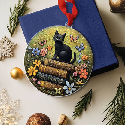 Shineful 2D Acrylic Ornament Literary Feline