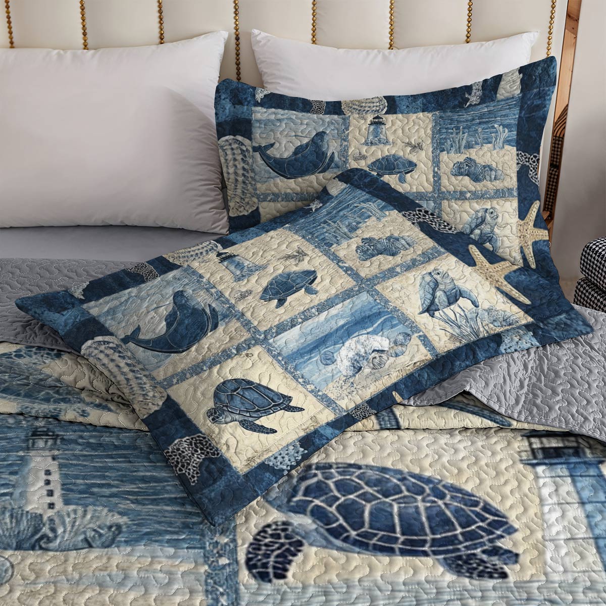 Shineful All Season Quilt 3-Piece Set Ocean Dreams