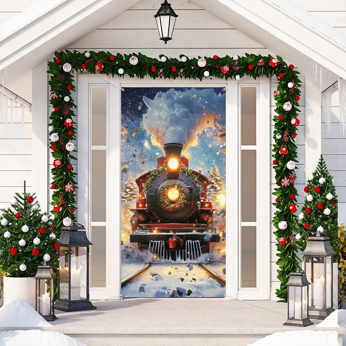 Shineful Door Cover - Christmas Express