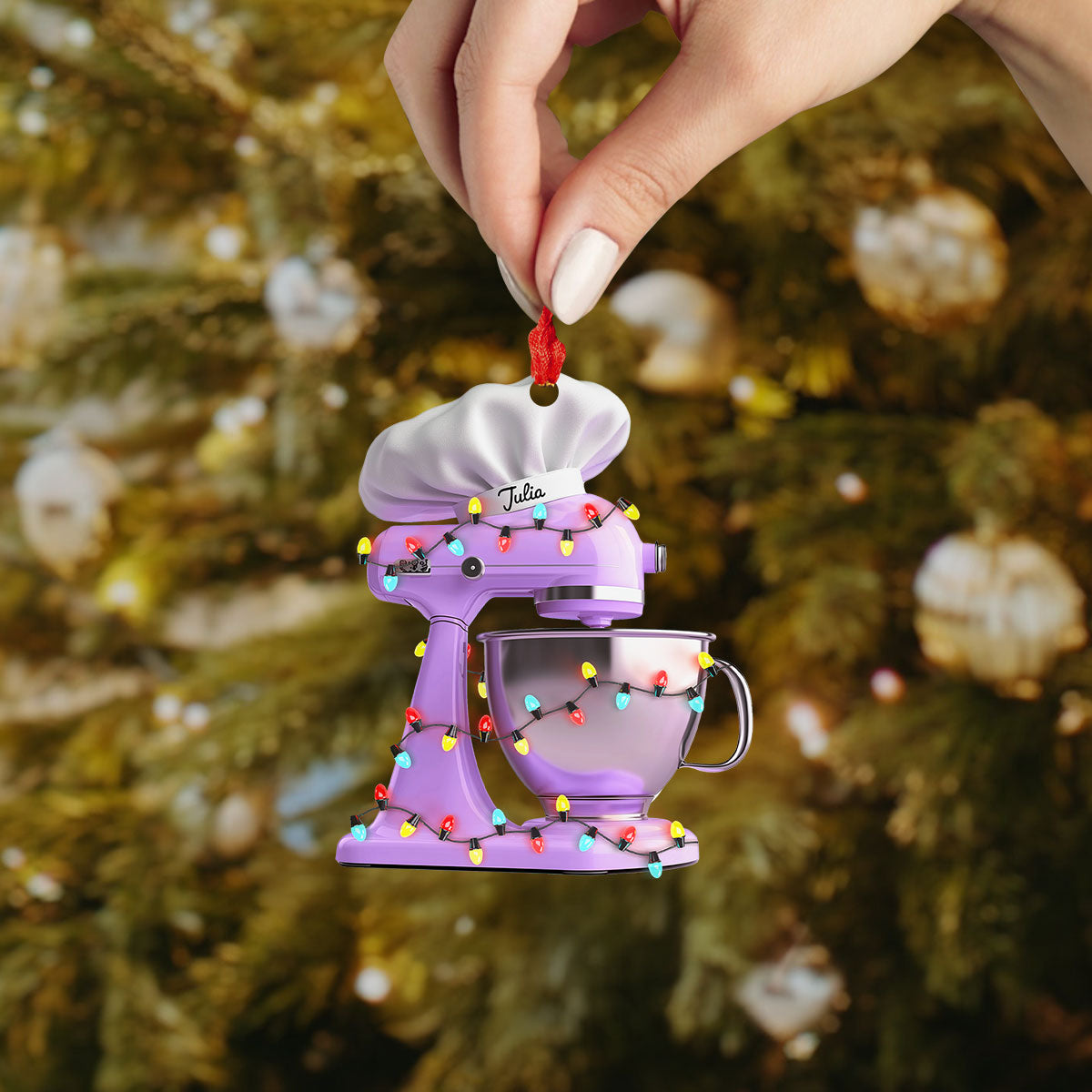 Shineful 2D Acrylic Ornament - Personalized Stand Mixer Collection