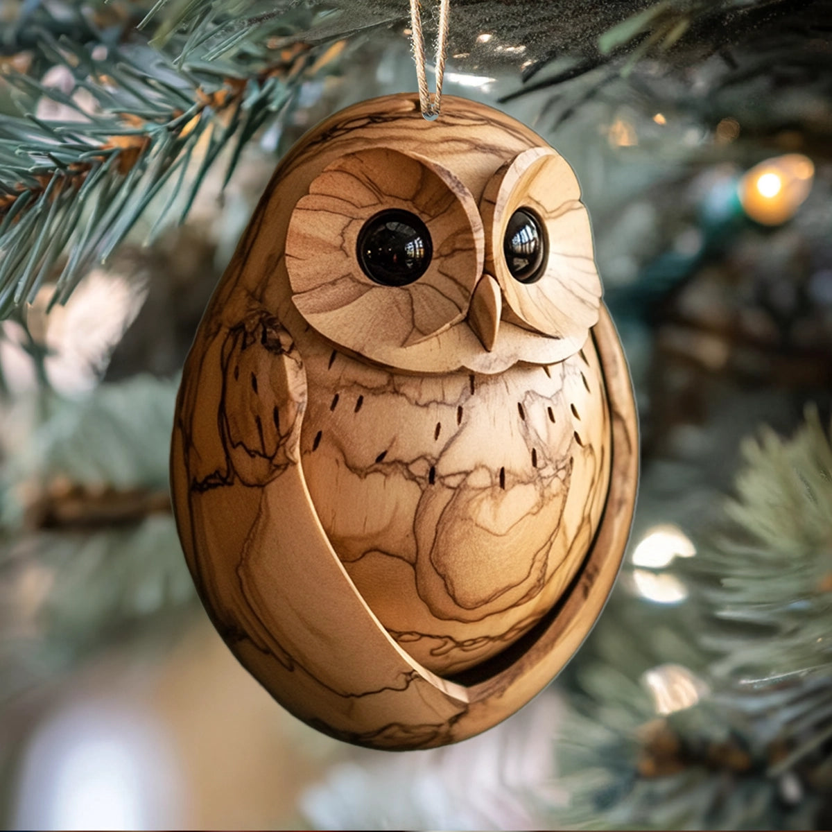 Shineful 2D Acrylic Ornament Whimsical Woodland Owls Set