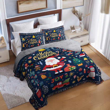 Shineful All Season Quilt 3-Piece Set Christmas Festive Cheer