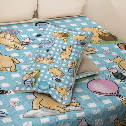 Shineful All Season Quilt 3-Piece Set Winnie the Pooh Picnic