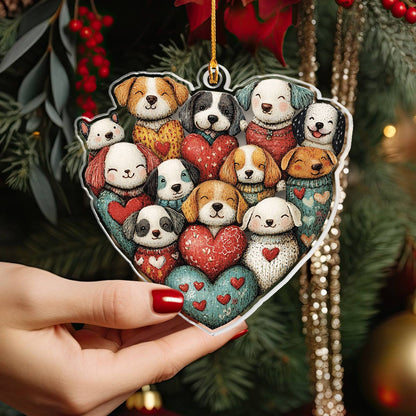 Shineful 2D Acrylic Ornament Puppy Love