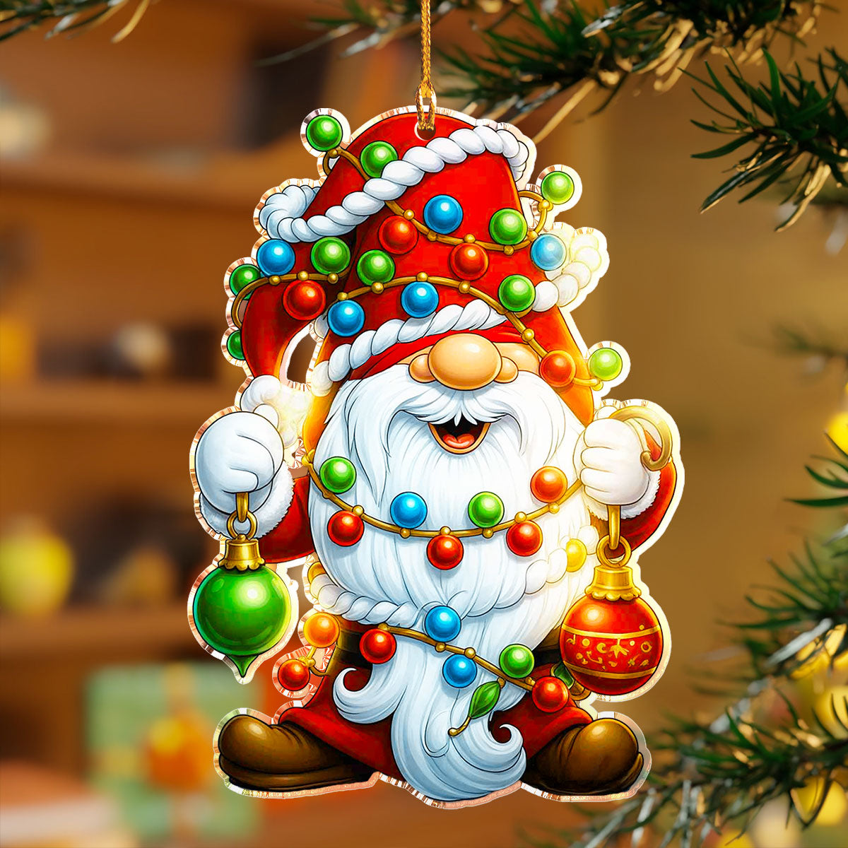 Shineful 2D Acrylic Ornament Cute Gnome