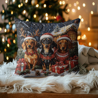 Shineful 2D Print Cushion Cover, Pillowcase, Pillows Covers - Festive Paws Collection