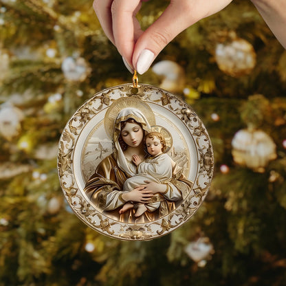 Shineful 2D Acrylic Ornament Blessed Mother and God