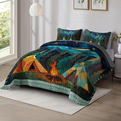 Shineful All Season Quilt 3-Piece Set - Night Sky Camping