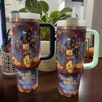 Shineful Tumbler Too Cute To Spook Too Witchy To Care