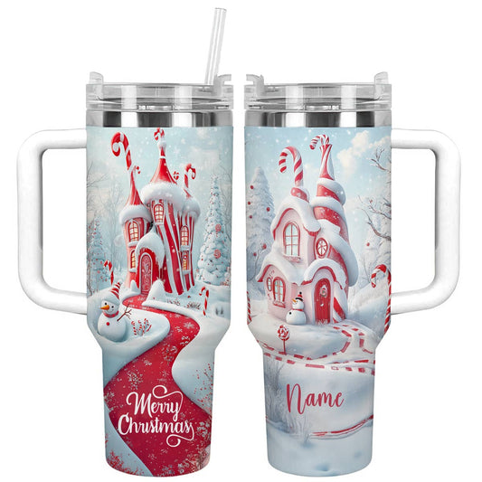 Shineful Glossy Tumbler Personalized Merry Christmas