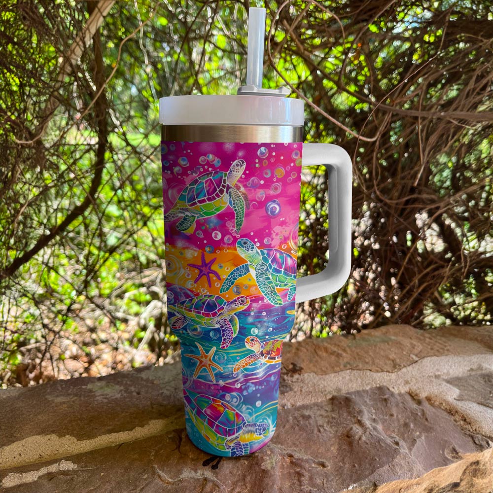 Tortue arc-en-ciel Shineful Tumbler