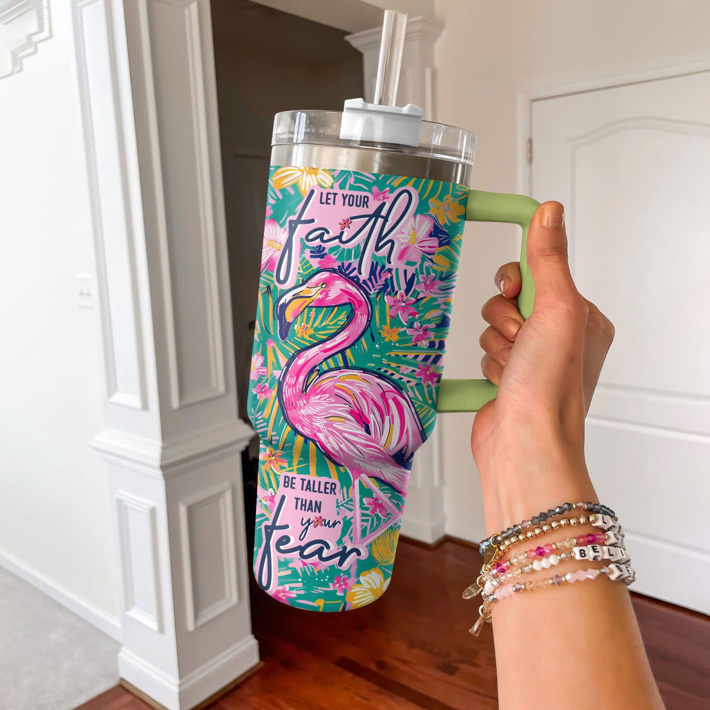 Shineful Tumbler Faith Flamingo