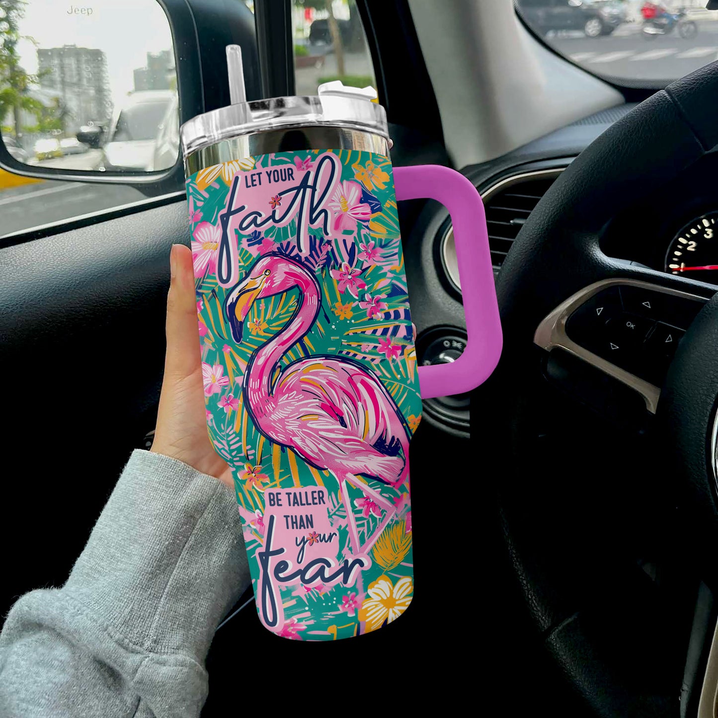 Shineful Tumbler Faith Flamingo