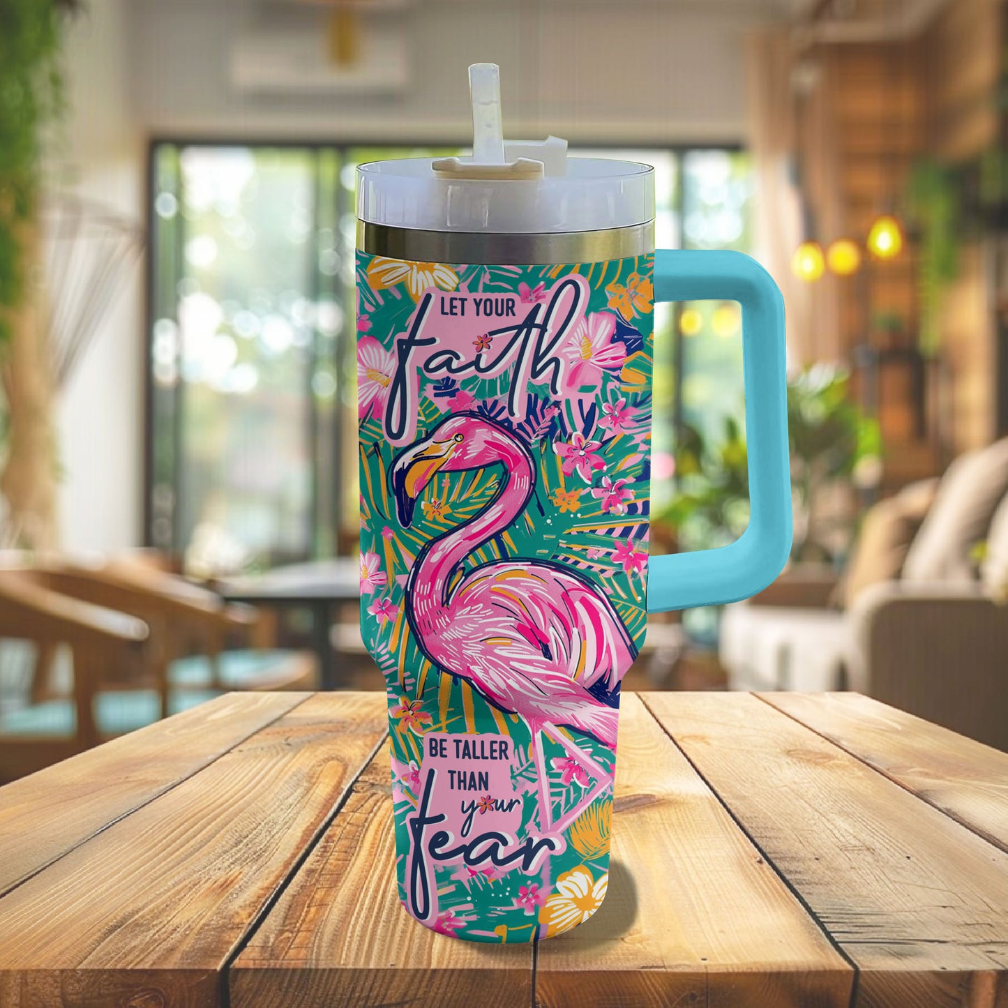 Shineful Tumbler Faith Flamingo