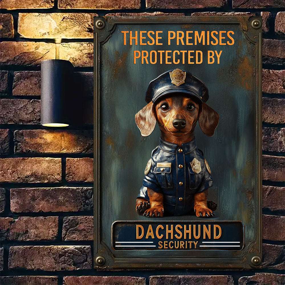 Shineful 2D Metal Sign Little Paws Security