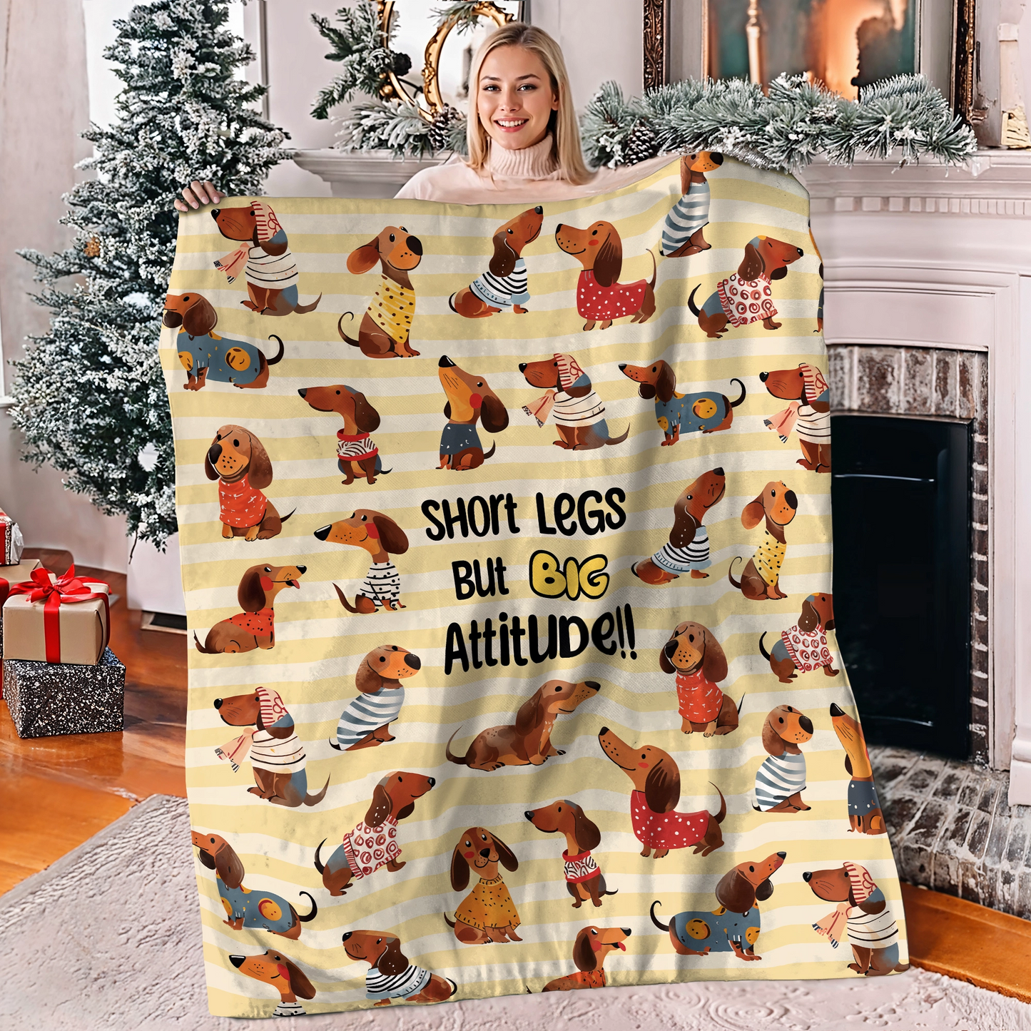 Shineful Fleece Blanket Big Attitude