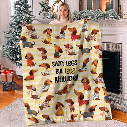 Shineful Fleece Blanket Big Attitude