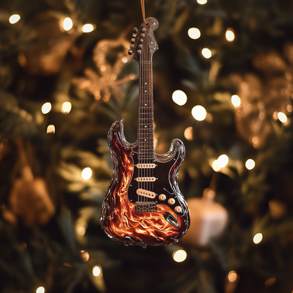 Shineful 2D Acrylic Ornament - Blazing Guitar Collection