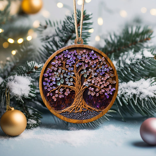 Shineful 2D Acrylic Ornament - Gemstone Tree of Life