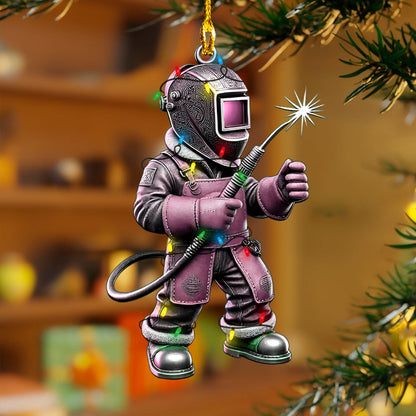 Glänzendes 2D-Ornament aus Acryl – Welder-Weihnachtskollektion