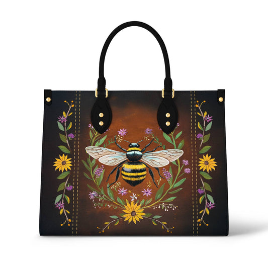 Shineful Leather Bag Buzzing Blooms