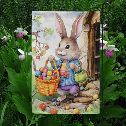 Shineful Garden Flag 12" x 18" Egg Hunt Delight