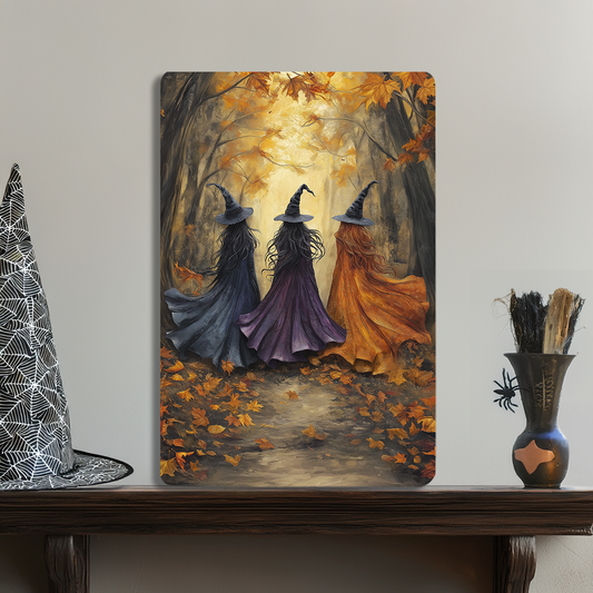 Shineful 2D Metal Sign Enchanted Forest Witches